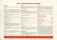 Preview: Hanomag Diesel Pkw Prospekt ca. 1938