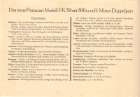 Franzani Modell FK 59 brochure 1930