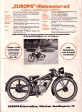 Europa 98 ccm Villiers-Motor Prospekt 1932