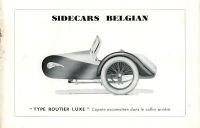 Belgian sidecar program 1930s