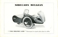 Belgian sidecar program 1930s