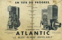 Atlantic Stationär Motor Bedienungsanleitung 1930er Jahre