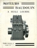 Moteurs Baudouin DB 2.I Prospekt 1930er Jahre