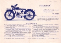 Excelsior Motorfahrrad brochure 1932