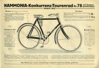 Hammonia Fahrrad Programm 1912