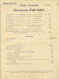 Preview: Seidel & Naumann Fahrrad Preisliste 1912
