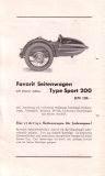 Favorit sidecar program 1930s