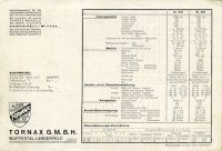 Preview: Tornax U 60 / S 60 Prospekt 1930er Jahre
