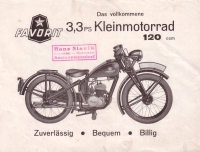 Favorit 120 ccm brochure 1930s