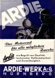 Ardie program 1938 -Das Motorrad für alle möglichen Zwecke-