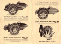 Favorit sidecar program 1930s