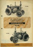 Lanz 45 PS Ackerluft-Bulldog D 9506 Prospekt 1930er Jahre