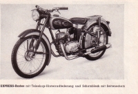 Express Radex 125 Prospekt 1950er Jahre