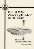 RMW 600 ccm brochure ca. 1928/29