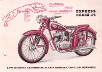 Express Radex 175 Prospekt 1950er Jahre