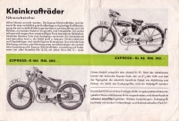 Preview: Express Kleinkraftrad SL99 SDL99 SL98 K100 Prospekt ca. 1936