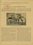 Flottweg Motor-Bicycle Test 1920