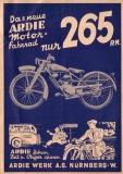 Ardie Motorfahrrad MF 125 brochure 1938