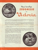 Victoria "Neue freiwillige Zeugnisse" Prospekt 1928