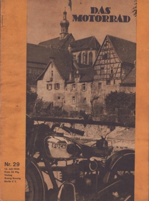 Das Motorrad 1940 Heft 29
