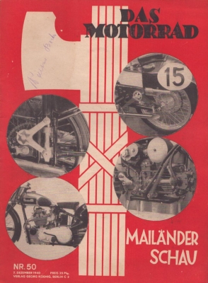Das Motorrad 1940 Heft 50