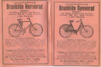 Brunhilde Fahrrad Prospekt 1928