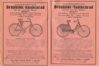 Brunhilde Fahrrad Prospekt 1928