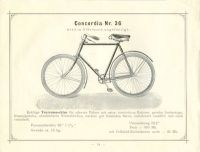 Concordia Fahrrad Programm 1897