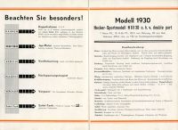 Hecker 500 ccm H III 30 o.h.v. Prospekt 1930