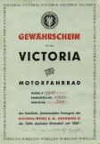 Victoria Fix Gewährschein 1939