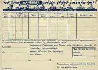 Wanderer Ansichtskarte 9.1935