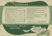 Preview: Wanderer Preisliste Motorfahrrad 7.1938