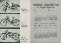 Wanderer Motorfahrrad Programm 11.1936