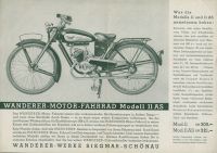 Wanderer Motorfahrrad Programm 4.1936