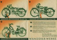 Wanderer Motorfahrrad Programm 2.1936