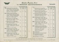 Preview: Wanderer Händler Preisliste Motor-Fahrräder Nr.5 3.1938