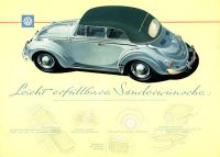 VW Käfer Cabriolet brochure ca. 1960