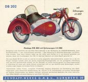 Preview: Zündapp DB 202 Prospekt 1952 Preview: Zündapp DB 202 Prospekt 1952