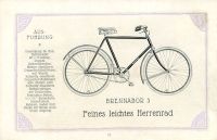 Brennabor Programm Fahrrad 1922/23