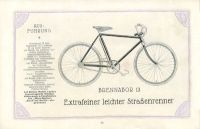 Brennabor Programm Fahrrad 1922/23