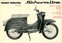 Preview: Simson Kleinroller KR 51 Schwalbe Prospekt 1964