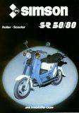 Simson scooter SR 50 /80 brochure 1986