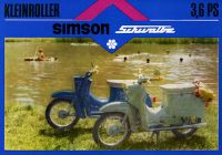 Simson Kleinroller Typ KR 51/1 Schwalbe Prospekt 1970