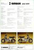 Preview: Simson Kleinroller KR 52 / 70 Prospekt 1985 Preview: Simson Kleinroller KR 52 / 70 Prospekt 1985