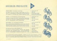 Preview: Kreidler Preisliste 6.1956