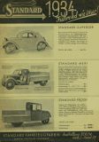 Standard Programm Motorrad und Pkw 1934