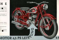 Preview: Triumph BDG 125 und BDG 125 H Prospekt 1952