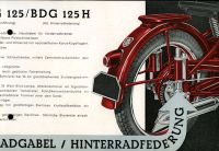 Preview: Triumph BDG 125 und BDG 125 H Prospekt 1952
