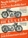 Hercules Leichtmotorräder Prospekt 1933