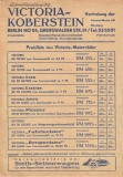 Victoria pricelist 1938